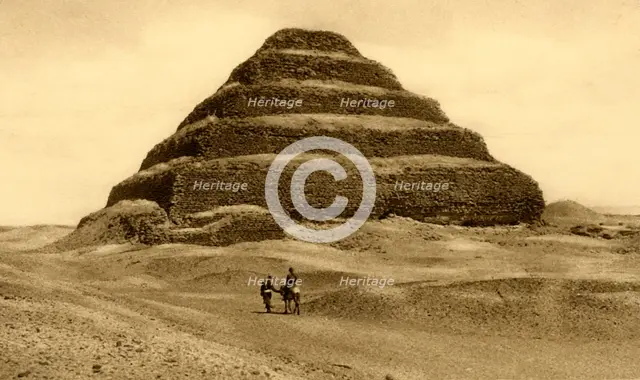 'Saqqara - The Step Pyramid', c1918-c1939. Creator: Unknown.