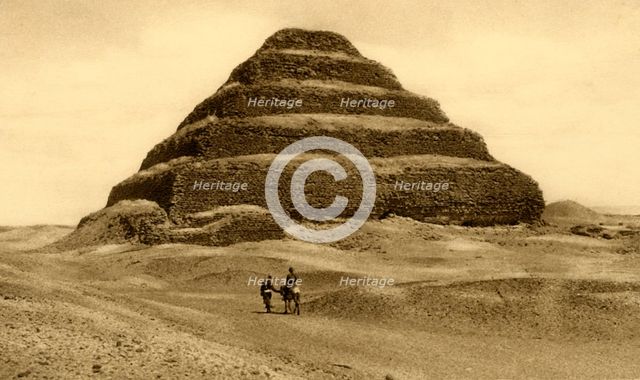 'Saqqara - The Step Pyramid', c1918-c1939. Creator: Unknown.