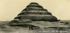 Saqqara - The Step Pyramid c1918-c1939. Creator: Unknown