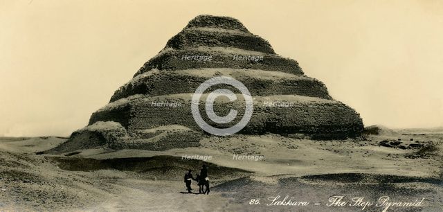 'Saqqara - The Step Pyramid', c1918-c1939. Creator: Unknown.