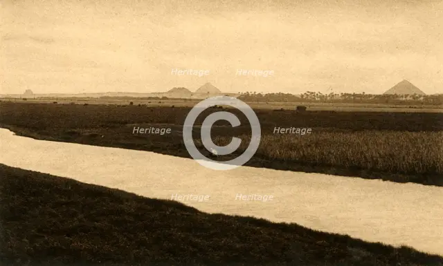 'Saqqara - The Pyramids of Dashur', c1918-c1939. Creator: Unknown.