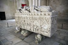 Sarcophagus of Ines de Castro, Monastery of Alcobaca, Alcobaca, Portugal, 2009. Artist: Samuel Magal