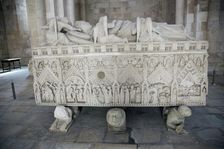 Sarcophagus of Ines de Castro, Monastery of Alcobaca, Alcobaca, Portugal, 2009. Artist: Samuel Magal
