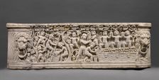 Sarcophagus representing a Dionysiac Vintage Festival, A.D. 290-300. Creator: Unknown