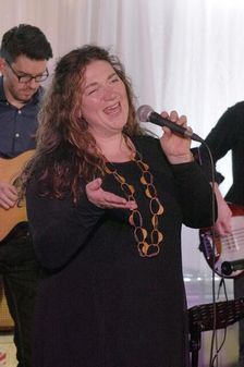 Sara Colman, Sara Colman Band, Watermill Jazz Club, Dorking, Surrey, 28 Jan 2020. Creator: Brian O'Connor