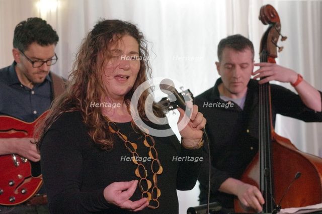 Sara Colman, Sara Colman Band, Watermill Jazz Club, Dorking, Surrey, 28 Jan 2020. Creator: Brian O'Connor.