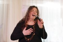 Sara Colman, Sara Colman Band, Watermill Jazz Club, Dorking, Surrey, 28 Jan 2020. Creator: Brian O'Connor