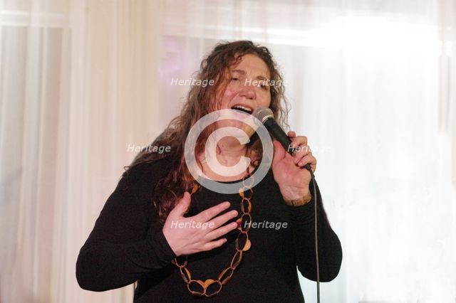 Sara Colman, Sara Colman Band, Watermill Jazz Club, Dorking, Surrey, 28 Jan 2020. Creator: Brian O'Connor.