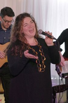 Sara Colman, Sara Colman Band, Watermill Jazz Club, Dorking, Surrey, 28 Jan 2020. Creator: Brian O'Connor