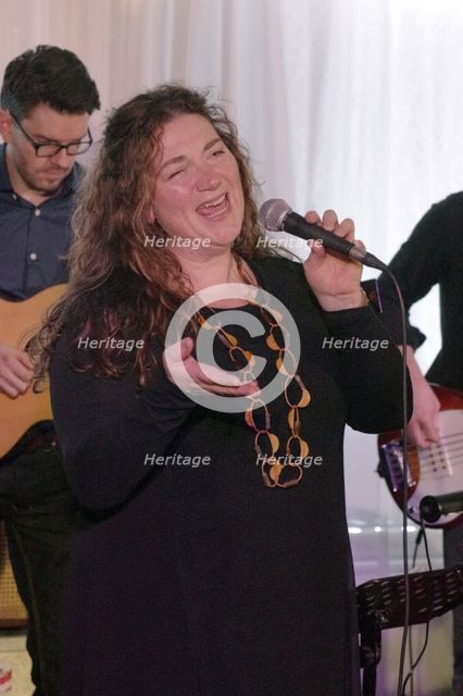 Sara Colman, Sara Colman Band, Watermill Jazz Club, Dorking, Surrey, 28 Jan 2020. Creator: Brian O'Connor.