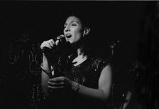 Sara Kreiger, New York Voices, Ronnie Scott’s Jazz Club, Soho, London, 9.89. Creator: Brian O'Connor