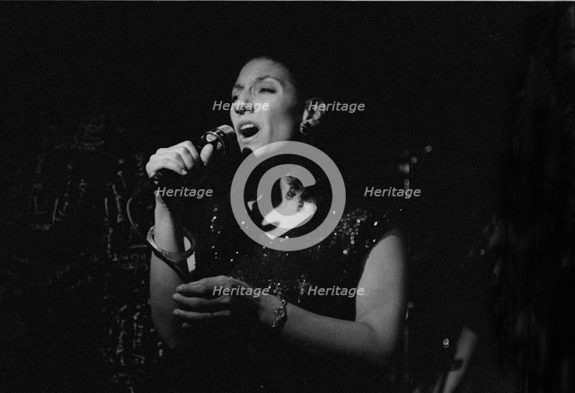 Sara Kreiger, New York Voices, Ronnie Scott’s Jazz Club, Soho, London, 9.89. Creator: Brian O'Connor.