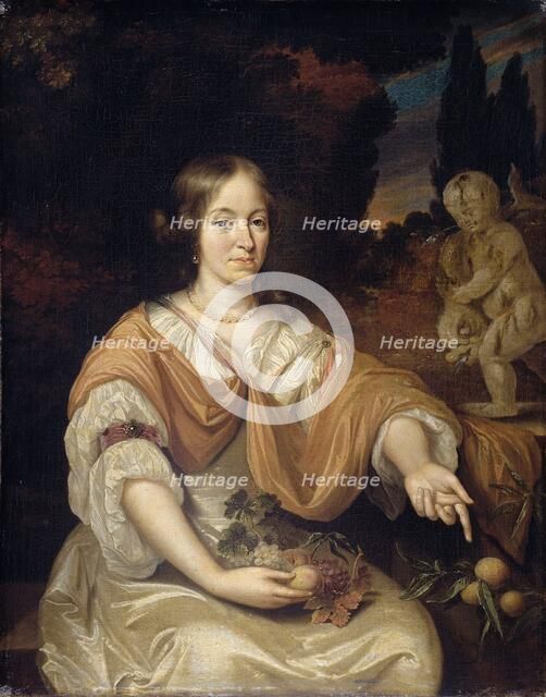 Sara Pottey (1651-1705), Wife of Johan van Bochoven, 1670-1690. Creator: Daniel Haringh.