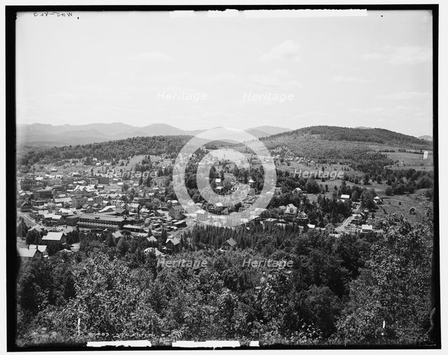 Saranac Lake from Mt. Pisgah, Adirondack Mountains, c1902. Creator: William H. Jackson.