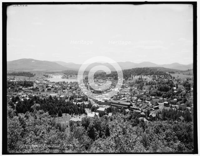 Saranac Lake from Mt. Pisgah, Adirondack Mountains, c1902. Creator: William H. Jackson.
