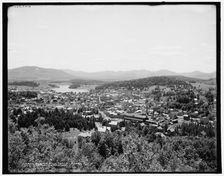 Saranac Lake from Mt. Pisgah, Adirondack Mountains, c1902. Creator: William H. Jackson