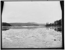 Saranac River and Round Lake, Adirondack Mountains, c1902. Creator: William H. Jackson