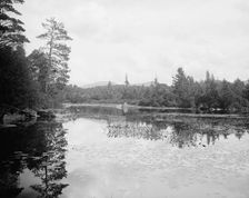 Saranac River below Bartlett's carry, Adirondack Mts., N.Y., between 1900 and 1910. Creator: Unknown