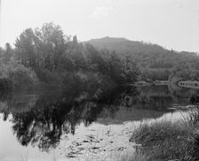 Saranac River below Saranac Lake, Adirondack Mts.,N.Y., between 1900 and 1910. Creator: Unknown