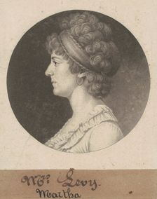Sarah Coates Levy, 1802. Creator: Charles Balthazar Julien Févret de Saint-Mémin