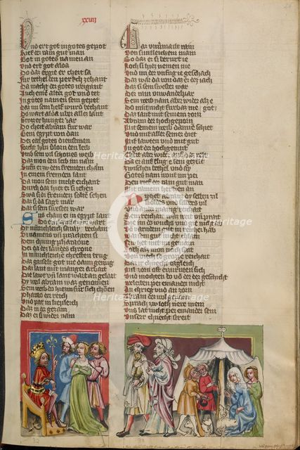 Sarah before Pharaoh: Discussion of Abraham and Lot about the Division of the Land, about 1400-1410. Creator: Unknown.