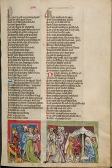 Sarah before Pharaoh: Discussion of Abraham and Lot about the Division of the Land, about 1400-1410. Creator: Unknown