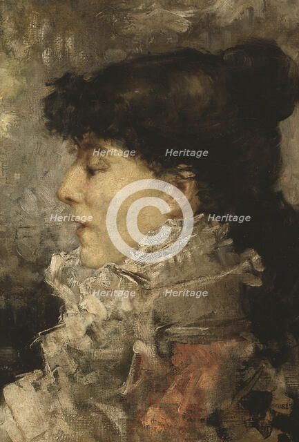 Sarah Bernhardt (1844-1923), c1870. Creator: Jules Bastien-Lepage.