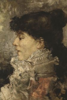Sarah Bernhardt (1844-1923), c1870. Creator: Jules Bastien-Lepage