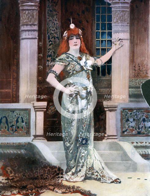 Sarah Bernhardt as Isolde, c1902. Creator: Nadar.