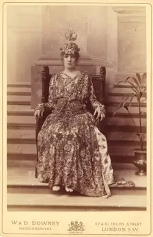 Sarah Bernhardt as the Empress Theodora in Sardou's \Theodora\, 1884. Creator: W&D Downey