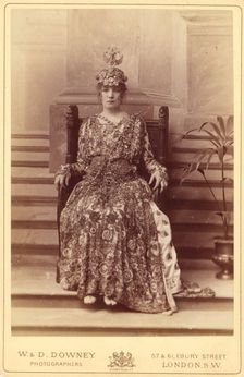 Sarah Bernhardt as the Empress Theodora in Sardou's \Theodora\, 1884. Creator: W&D Downey