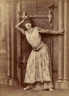 Sarah Bernhardt as the Empress Theodora in Sardou's Theodora neg 1884; print and mount about 1889 Creator: Nadar
