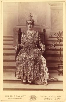 Sarah Bernhardt as the Empress Theodora in Sardou's \Theodora\, 1884. Creator: W&D Downey