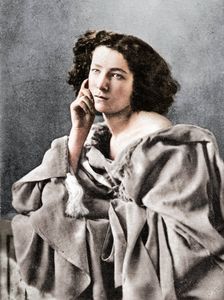 Sarah Bernhardt, French actress, 1869