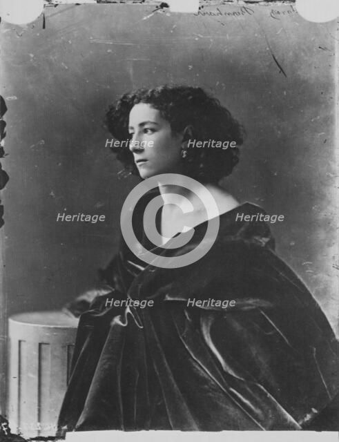 Sarah Bernhardt, French actress, c1865. Artist: Gaspard-Felix Tournachon