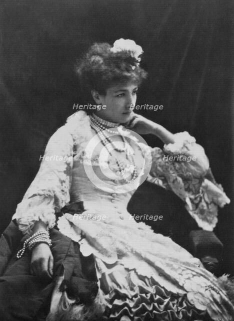 Sarah Bernhardt, French actress, c1865. Artist: Nadar