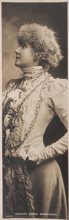 Sarah Bernhardt, French actress, late 19th century