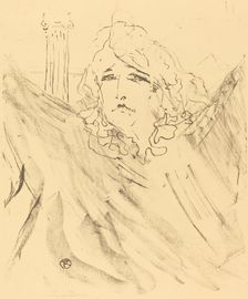 Sarah Bernhardt in "Cleopatra" (Sarah Bernhardt dans "Cléopatre"), 1896. Creator: Henri de Toulouse-Lautrec