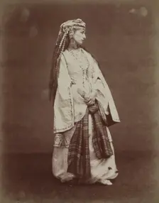 Sarah Bernhardt in "Zaire" by Voltaire, 1874. Creator: Étienne Carjat (French, 1828-1906)