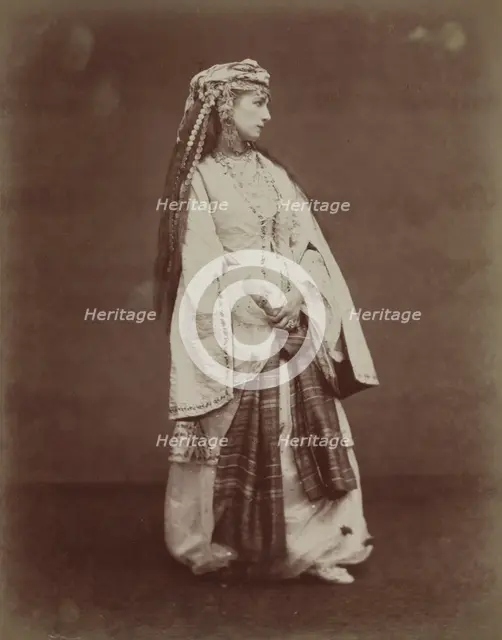 Sarah Bernhardt in "Zaire" by Voltaire, 1874. Creator: Étienne Carjat (French, 1828-1906).