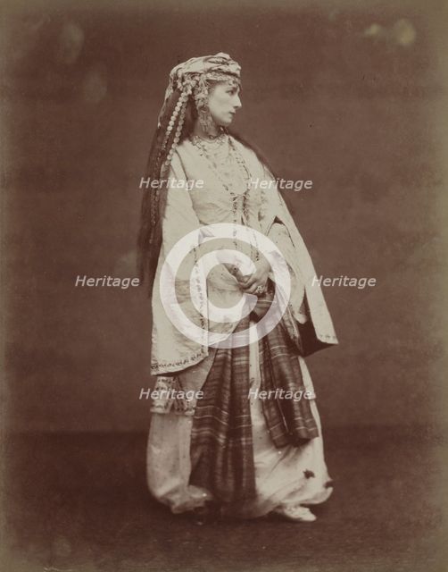 Sarah Bernhardt in "Zaire" by Voltaire, 1874. Creator: Étienne Carjat (French, 1828-1906).
