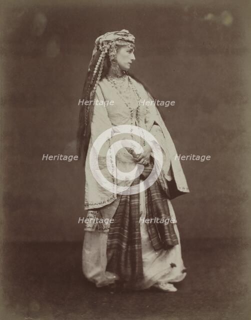 Sarah Bernhardt in "Zaire" by Voltaire, 1874. Creator: Étienne Carjat (French, 1828-1906).