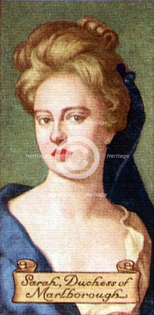 Sarah, Duchess of Marlborough, taken from a series of cigarette cards, 1935. Artist: Unknown