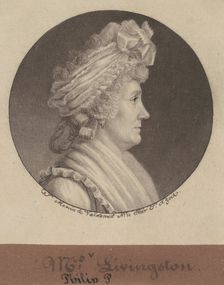 Sarah Johnson Livingston, 1797. Creator: Charles Balthazar Julien Févret de Saint-Mémin