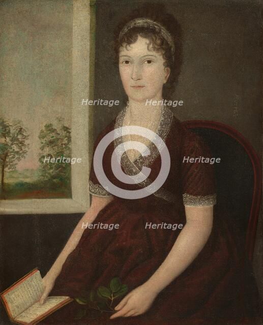 Sarah Ogden Gustin, c. 1805. Creator: Joshua Johnson.