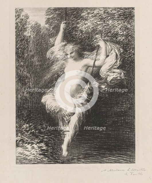 Sarah la Baigneuse, 1892. Creator: Henri Fantin-Latour (French, 1836-1904).