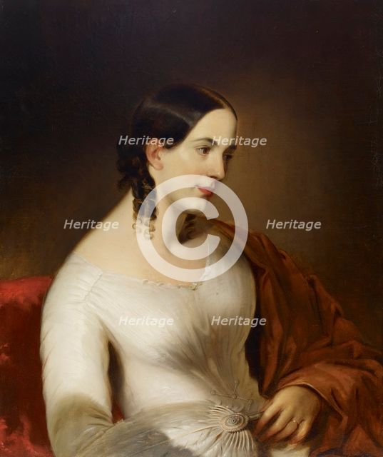 Sarah Malvina Allen Heald (Mrs. Wm. Henry Heald) (1824-1854), c1844. Creator: Alfred Jacob Miller.