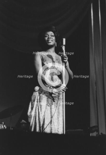 Sarah Vaughan with the Count Basie Orchestra, London, 1963. Creator: Brian Foskett.