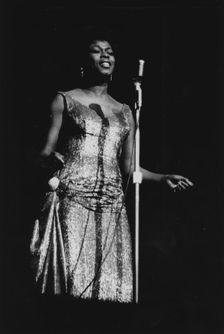 Sarah Vaughan, Count Basie Orchestra, London, 1963. Creator: Brian Foskett