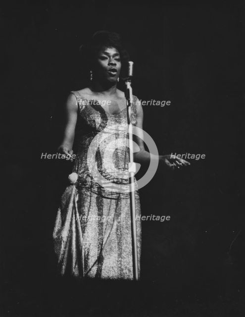 Sarah Vaughan, Count Basie Orchestra, London, 1963. Creator: Brian Foskett.
